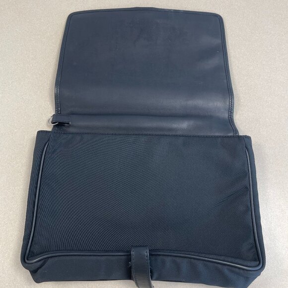 Salvatore Ferragamo Black Nylon Clutch Bag w/ Wristlet Strap - Preowned - Picture 3 of 14